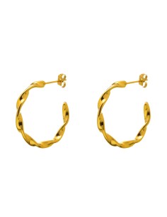 Pendiente Trenzado Aro - 27mm 2