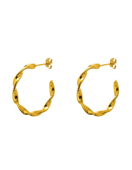 Pendiente Trenzado Aro - 27mm