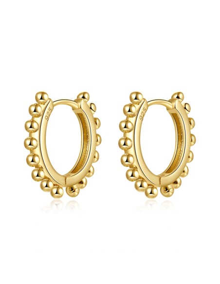 Pendiente Aro Bolitas 16 mm