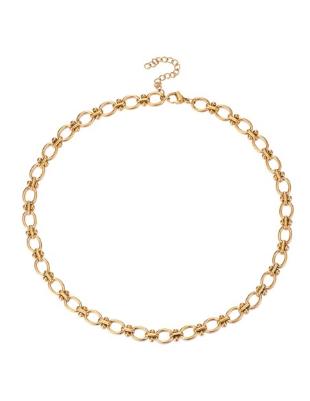 Collar Acero Eslabón - 40+5cm