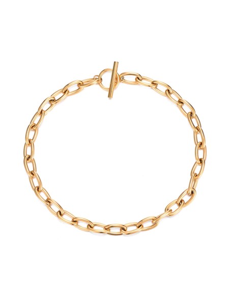 Collar Acero Eslabón - 43 cm