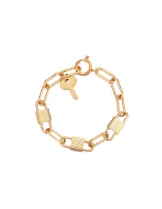 Pulsera Acero Candado Llave - 18cm 2