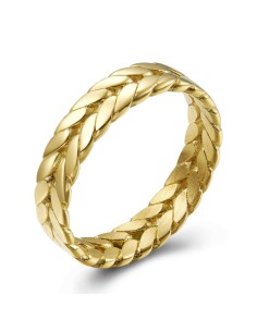 Anillo Acero - Hojas 2