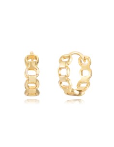 Pendientes Aro - 13 mm - Bañado Oro y Plata Rodiada 2