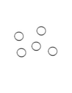 Pendientes - 10*0.8mm Aro - Plata Rodiada 2