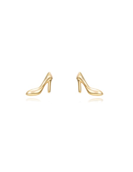 Pendientes Zapatos de tacón - 7 mm - Bañado Oro y Plata Rodiada Pendientes Zapatos de tacón - 7 mm - Bañado Oro y Plata Rodiada