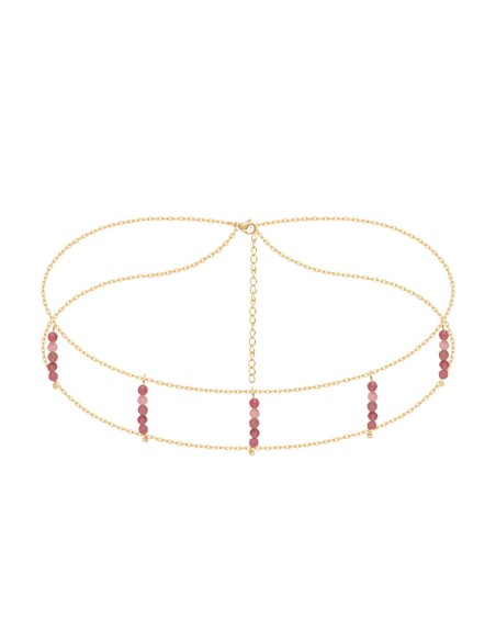 Choker Acero Mineral - 2.5mm - 33+5 cm - Bañada Oro Choker Acero Mineral - 2.5mm - 33+5 cm - Bañada Oro