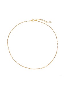 Collar Acero - 40 + 5 cm y 45 + 5 cm- Bañado Oro 2