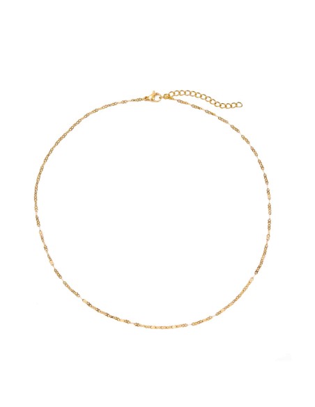 Collar Acero - 40 + 5 cm y 45 + 5 cm- Bañado Oro