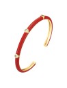 Pulsera Acero Esclava - Enamel - 54mm y 60 mm - Bañado Oro