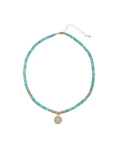 Collar Bronce - Sol 13mm - 35 + 5 cm - Bañado Oro 2