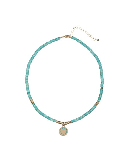 Collar Bronce - Sol 13mm - 35 + 5 cm - Bañado Oro