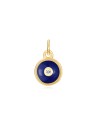 Charm Circonita Circulo - Enamel - 6 mm -  Bañada Oro