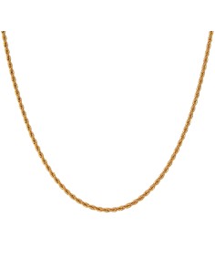 Collar Cuerda Acero - 2 mm - 36+4 cm, 42+5 cm, 50+5 cm - Color Oro 2