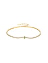 Pulsera Tenis - Circonita Marquesa - 16 + 4 cm - Bañada Oro