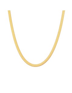 Collar Acero - 4 mm Herryingbone - 32+6 cm, 38+4 cm, 42 cm y 48 cm - Color Oro 2
