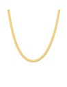 Collar Acero - 4 mm Herryingbone - 32+6 cm, 38+4 cm, 42 cm y 48 cm - Color Oro