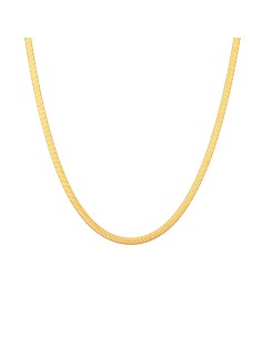 Collar Acero - 3 mm Herryingbone - 32+6 cm, 38+4 cm, 42 cm y 48 cm - Color Oro 2