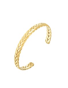 Pulsera Esclava - Trenzado - 60 mm Bañado Oro 2