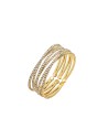 Pulsera Adaptable  - Bronce Zigzag 20mm - Bañado Oro y Plata