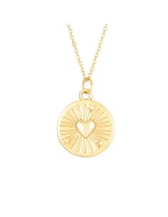 Collar Corazon - 38+4 cm - Bañado Oro 2