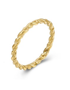 Anillo Acero Cuerda 2