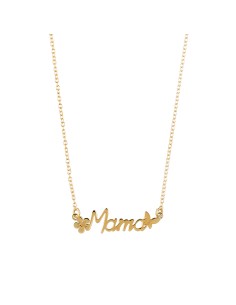 Collar Plata - Flor Mama - 36+4 cm - Bañado Oro y Plata Rodiada 2