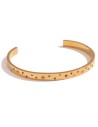 Pulsera Acero Esclava - Estrella -  62mm - Bañado Oro