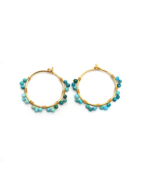 Pendientes Mineral - 20mm - Bañado Oro