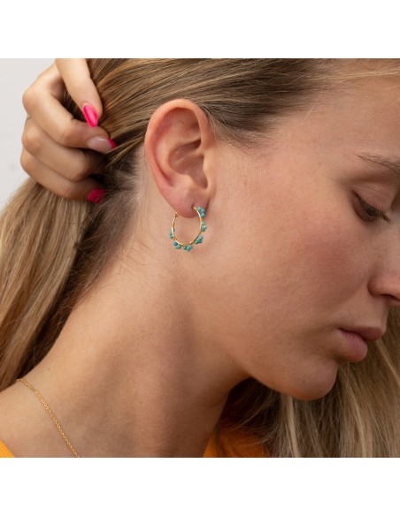 Pendientes Mineral - 20mm - Bañado Oro