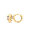 Pendientes Mineral Aro - Ext 12mm (Int 8mm) -  Bañada Oro