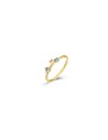 Anillo Circonita Multi - 4 mm - Bañado Oro