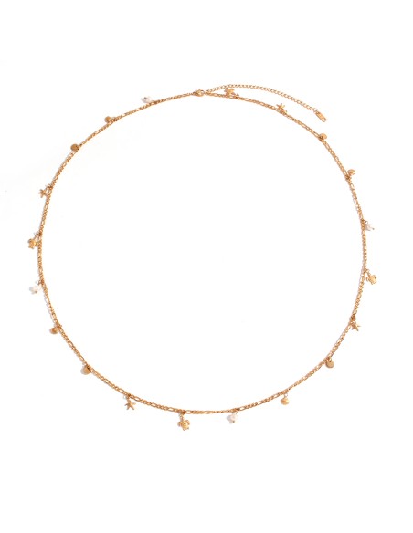 Cadena Cinturon Animales - Acero Perla 80+10cm - Color Oro