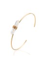 Pulsera Mineral - Rigida Cuarzo - 23*6mm