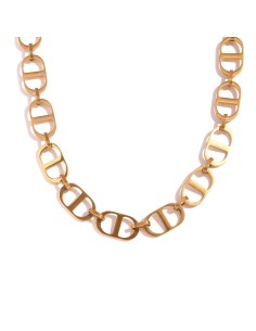 Collar Acero - DD Eslabón 35+5 cm - Oro Color 2
