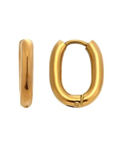 Pendientes de aro rectángulo - 16 mm - Color Oro y Color plata 2