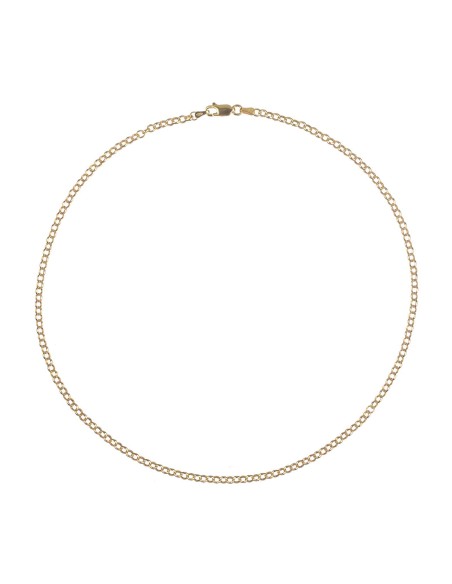 Cadena Rolo - 3,5mm - 45 cm - Bañado Oro y Plata