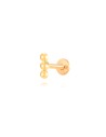 Piercing Acero Palo - 6 mm - - 1 Unidade - Color Oro y Color Acero