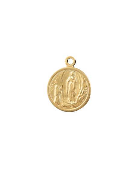 Charm - Nuestra Señora de Lourdes - 11mm - Bañado Oro y Plata