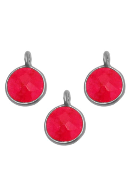 Charm Mineral - Circulo 7mm Charm Mineral - Circulo 7mm