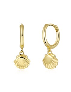 Pendiente Aro Concha - 6*7mm 2