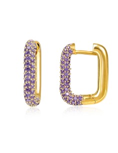 Pendientes Rectangular - Circonita 2