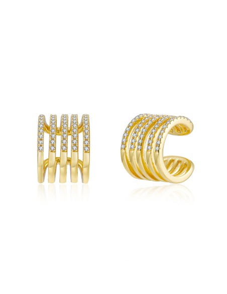 Earcuff 10*14 mm - Circonita Blanca