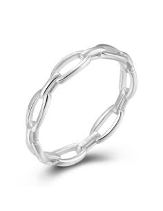 Anillo Plata - Cadena 2