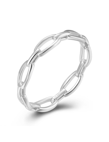 Anillo Plata - Cadena