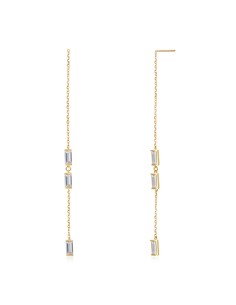 Pendientes Cadena - Circonita 2