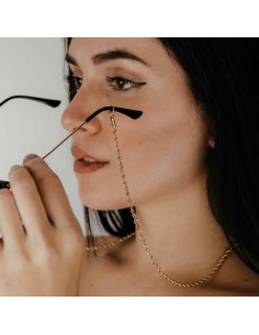 Cadena - Trenza Gafas Laton - 70cm - Bronce 2