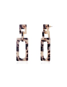 Pendiente - Oscuro Acr¡lico Aro - 26*52 mm