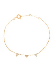 Pulsera Circonita - Triangulo 4mm 2