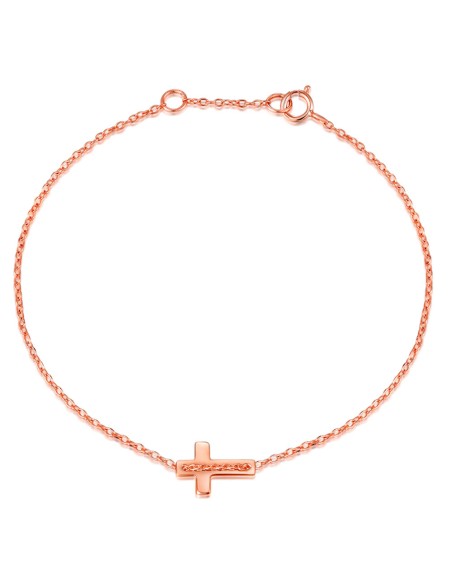 Pulsera Plata - 10*7mm Cruz